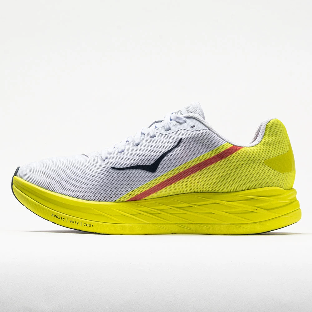 Hoka One One Rocket X Unisex White/Evening Primrose 4 Hoka One One Rocket X Unisex White/Evening Primrose - Image 2