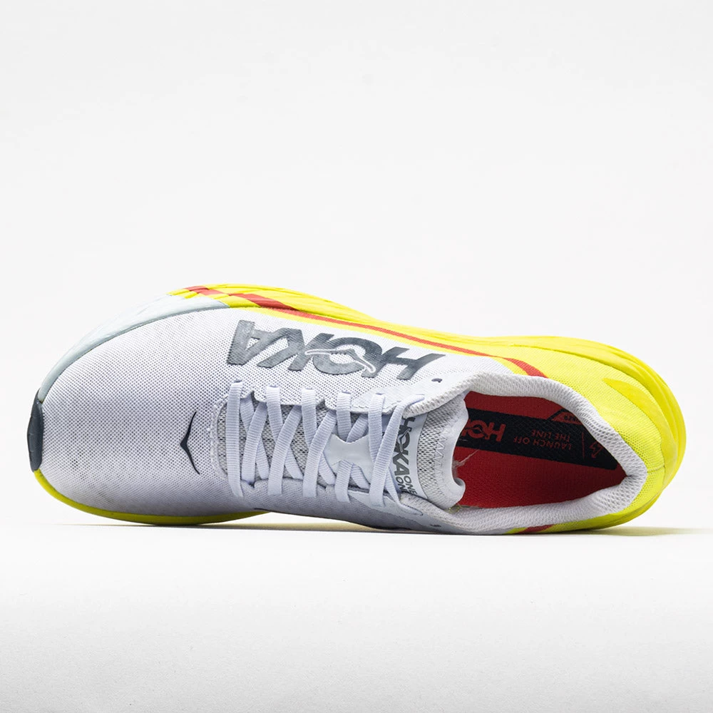 Hoka One One Rocket X Unisex White/Evening Primrose 5 Hoka One One Rocket X Unisex White/Evening Primrose - Image 3