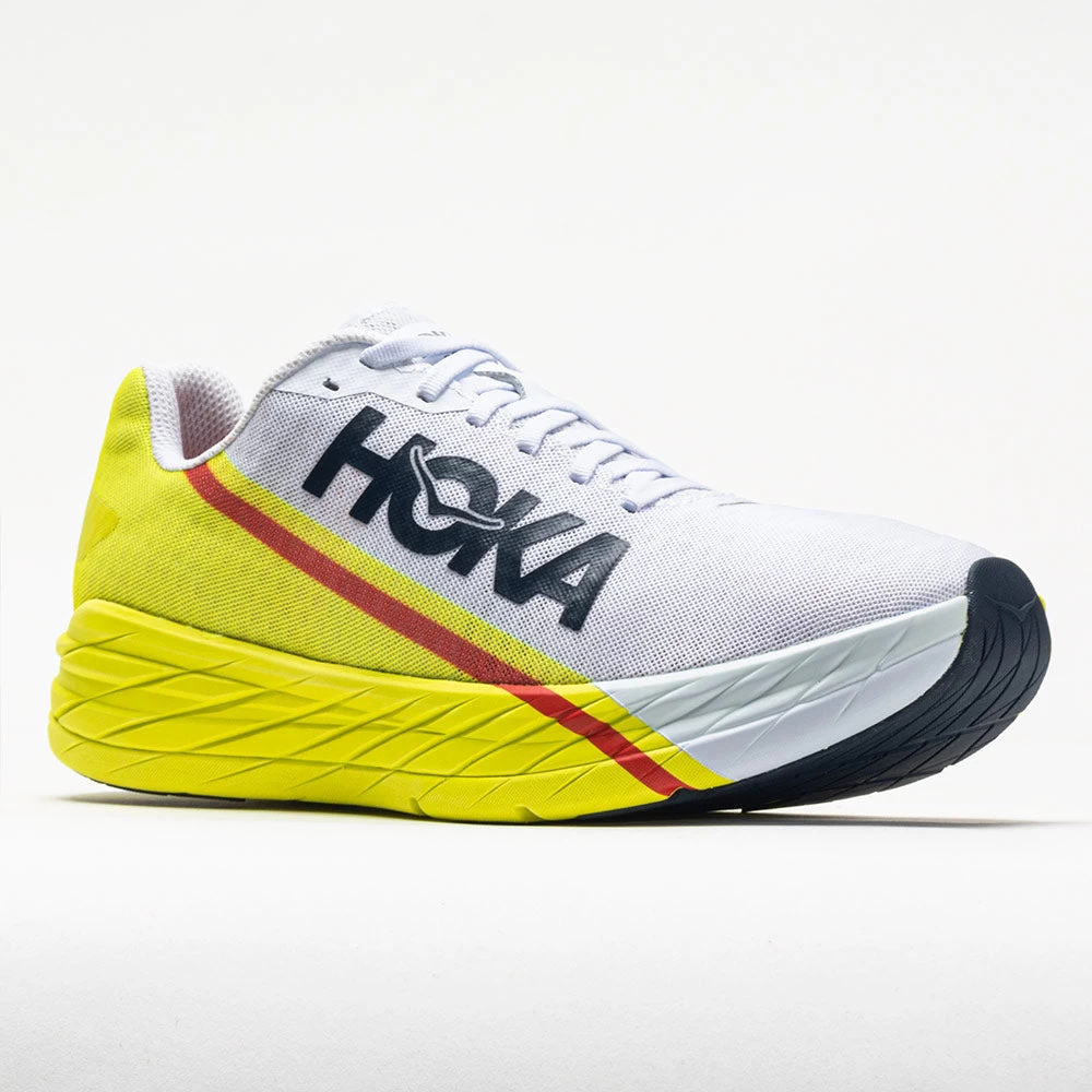 Hoka One One Rocket X Unisex White/Evening Primrose 7 Hoka One One Rocket X Unisex White/Evening Primrose - Image 5
