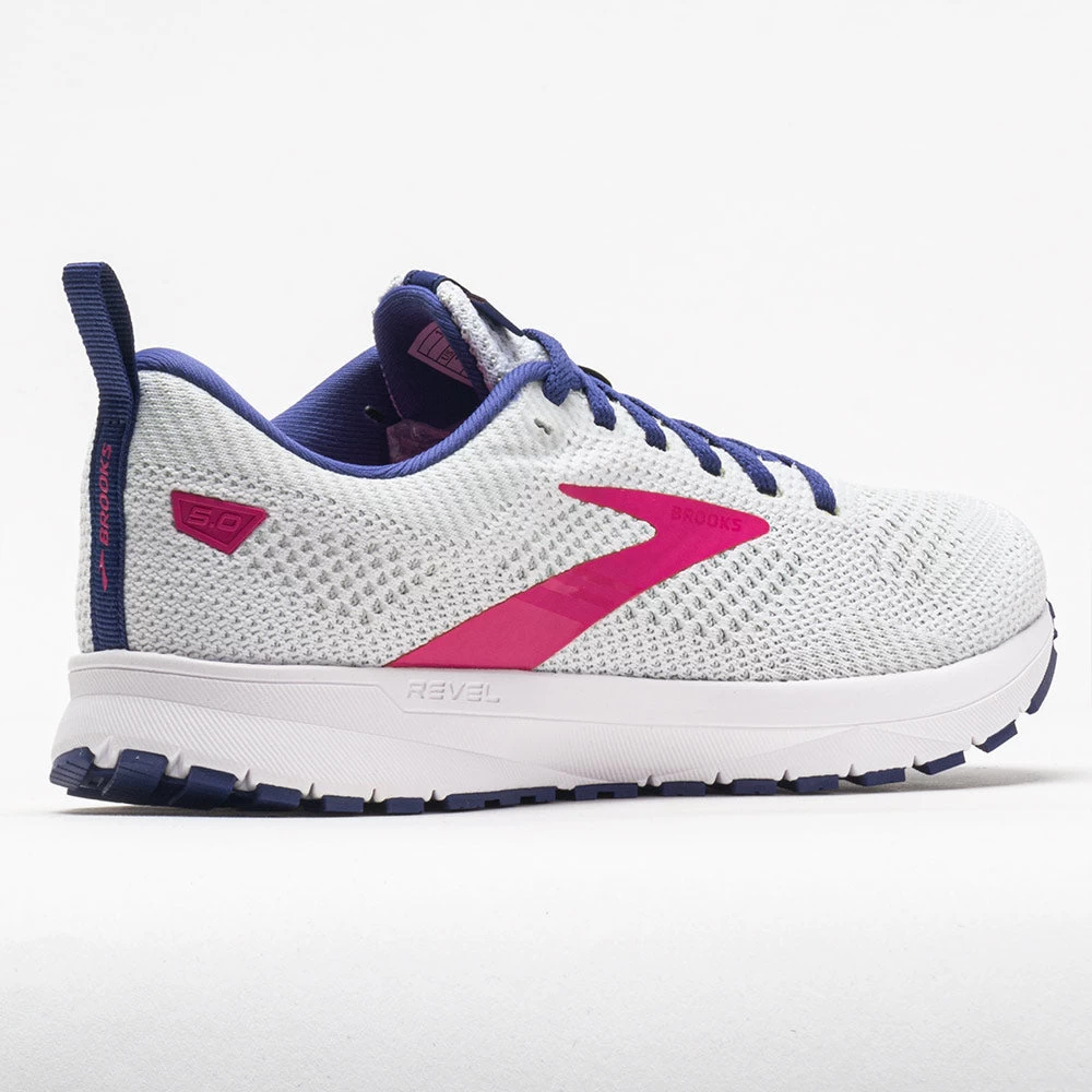 Brooks Revel 5 Women's White/Navy/Pink 8 Brooks Revel 5 Women's White/Navy/Pink - Image 6