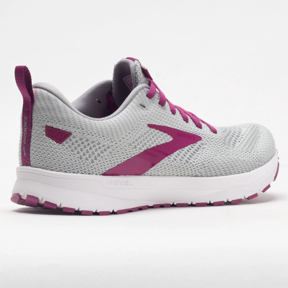 Brooks Revel 5 Women's Gray/White/Baton Rouge 8 Brooks Revel 5 Women's Gray/White/Baton Rouge - Image 6