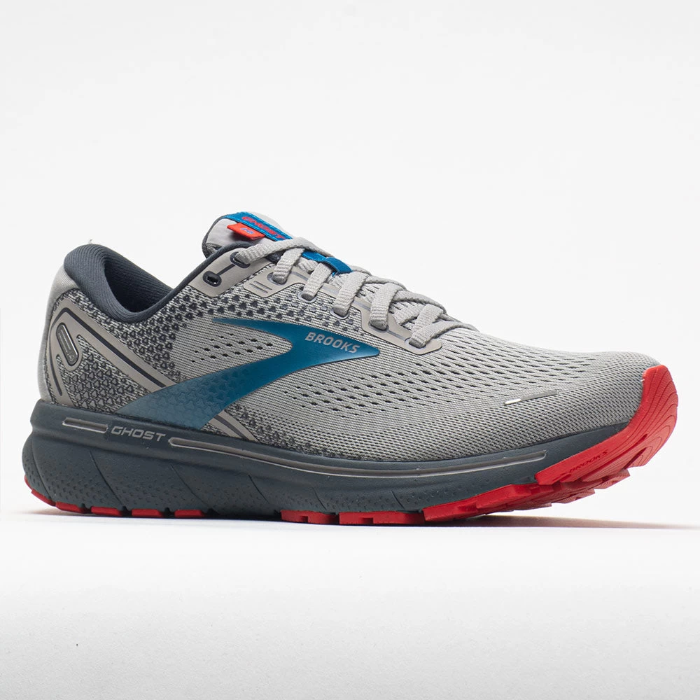 Brooks Ghost 14 Men's Gray/Blue/Red 7 Brooks Ghost 14 Men's Gray/Blue/Red - Image 5