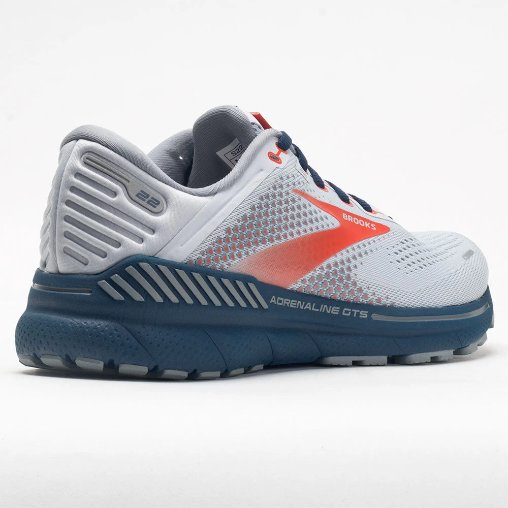 Brooks Adrenaline GTS 22 Men's Arctic/Red/Titan 8 Brooks Adrenaline GTS 22 Men's Arctic/Red/Titan - Image 6