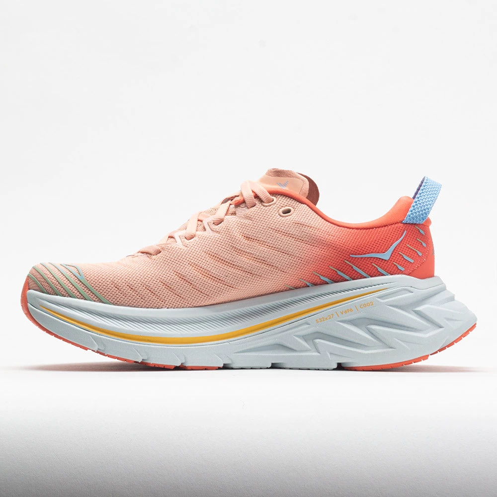 HOKA Bondi X Women's Camellia/Peach Parfait 4 HOKA Bondi X Women's Camellia/Peach Parfait - Image 2