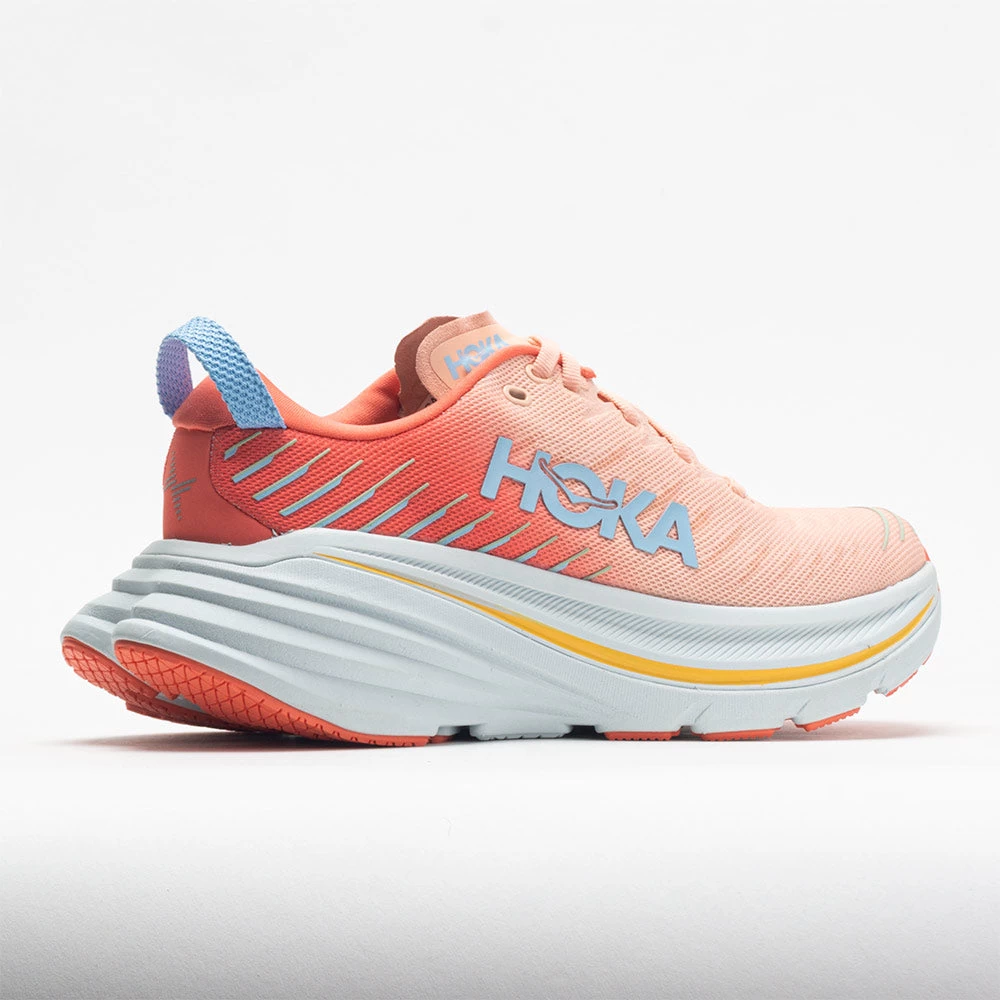 HOKA Bondi X Women's Camellia/Peach Parfait 8 HOKA Bondi X Women's Camellia/Peach Parfait - Image 6