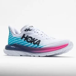 HOKA Mach 5 Women's White/Scuba Blue -Sport Stride Shop 048542 5