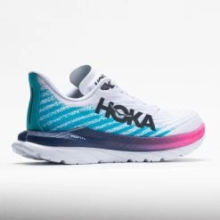 HOKA Mach 5 Women's White/Scuba Blue -Sport Stride Shop 048542 6