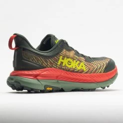 HOKA Mafate Speed 4 Men's Thyme/Fiesta -Sport Stride Shop 048635 6