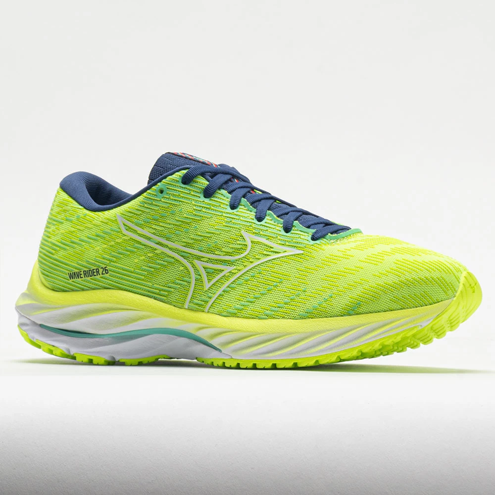 Mizuno Wave Rider 26 Mesh Women's Neo Lime/White 7 Mizuno Wave Rider 26 Mesh Women's Neo Lime/White - Image 5
