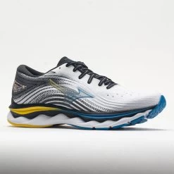 Mizuno Wave Sky 6 Men's White/Cyber Yellow -Sport Stride Shop 049115 5