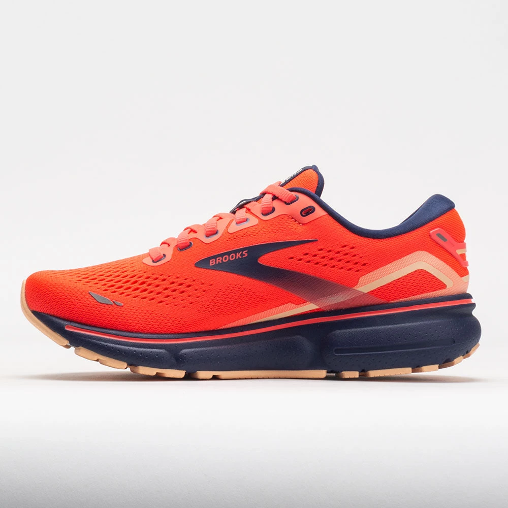 Brooks Ghost 15 Women's Coral/Navy/Peach 4 Brooks Ghost 15 Women's Coral/Navy/Peach - Image 2
