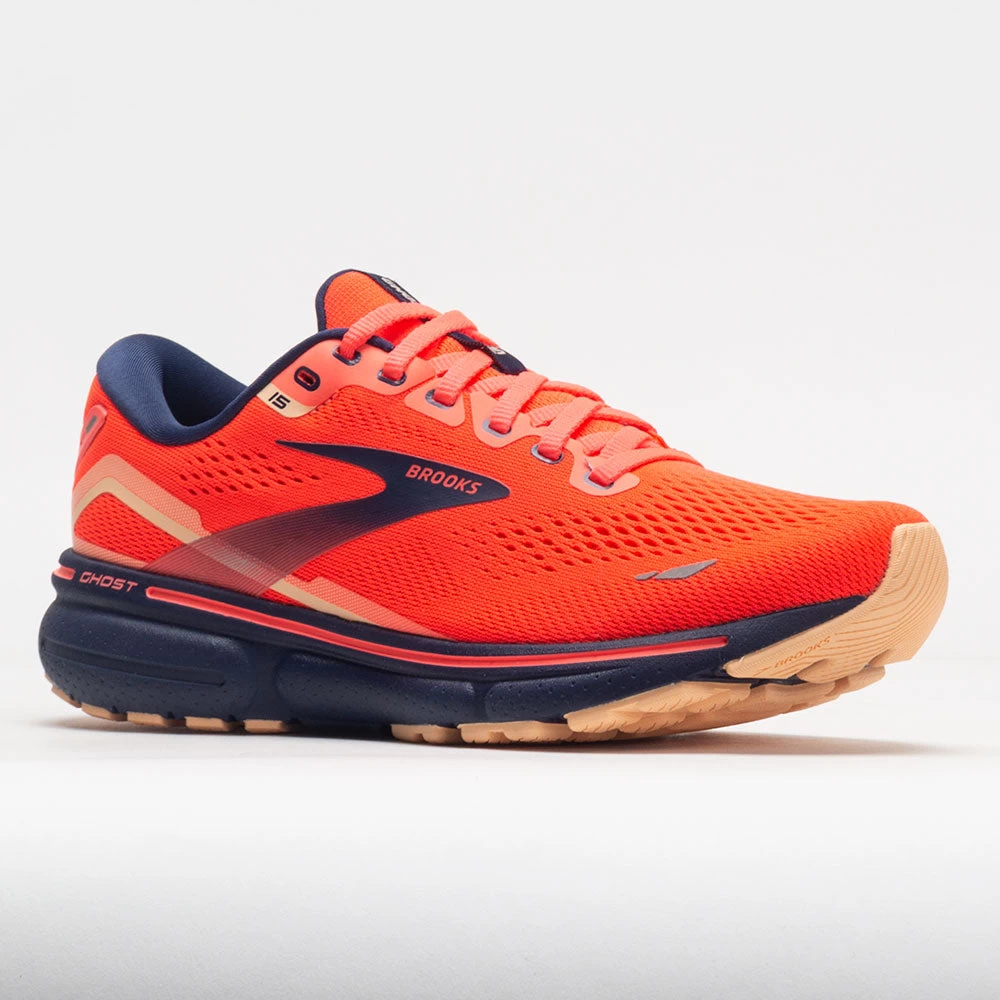 Brooks Ghost 15 Women's Coral/Navy/Peach 7 Brooks Ghost 15 Women's Coral/Navy/Peach - Image 5
