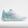 Mizuno Wave Enforce Tour AC Women's White/Tanager Turquoise -Sport Stride Shop 117145 3
