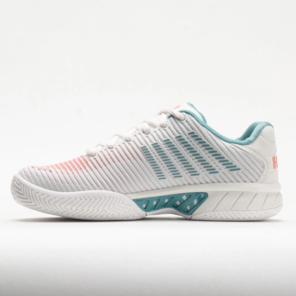 K-Swiss Hypercourt Express 2 Women's Blanc De Blanc/Nile Blue/Desert 4 K-Swiss Hypercourt Express 2 Women's Blanc De Blanc/Nile Blue/Desert - Image 2