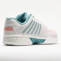 K-Swiss Hypercourt Express 2 Women's Blanc De Blanc/Nile Blue/Desert 13 K-Swiss Hypercourt Express 2 Women's Blanc De Blanc/Nile Blue/Desert -Sport Stride Shop 117153 6