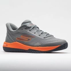 Skechers Viper Court Pro Men's Grey/Orange -Sport Stride Shop 370104 5