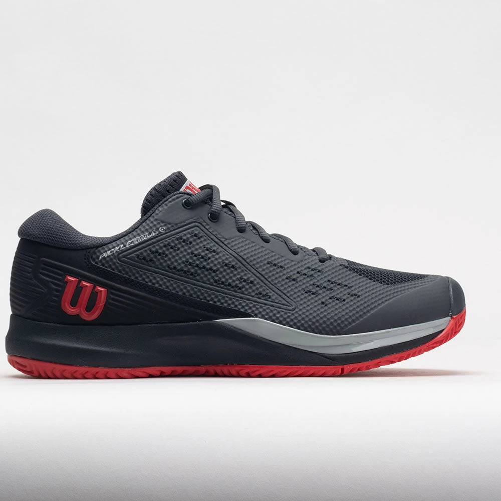 Wilson Rush Pro Ace Pickler Men's Ebony/Black/Wilson Red 3 Wilson Rush Pro Ace Pickler Men's Ebony/Black/Wilson Red