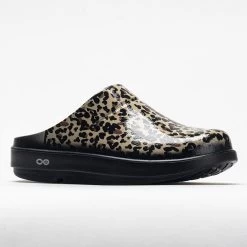 OOFOS OOcloog Limited Women's Black Leopard -Sport Stride Shop 631219 5