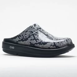 OOFOS OOcloog Limited Women's Black/Snakeskin -Sport Stride Shop 631220 5